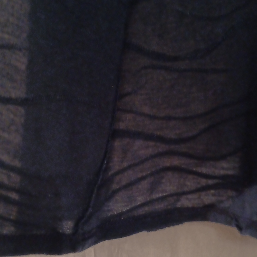 Chico's Deep Blue Knit Cardigan Size 0 - Picture 4 of 9